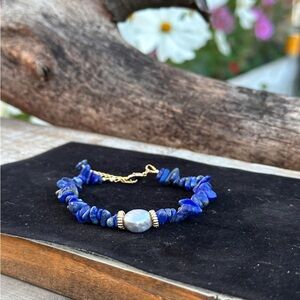Natural Sodalite Bracelet: Panic Attacks